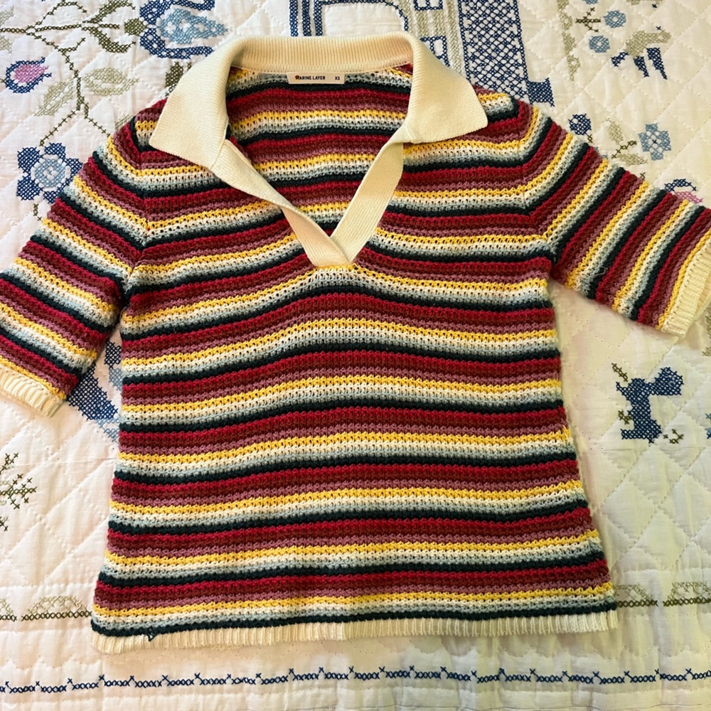 Marine Layer Striped Knit Top